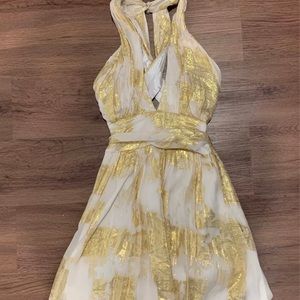 Badgley Mischka halter neck dress